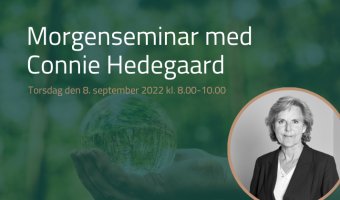 Morgenseminar med Connie Hedegaard